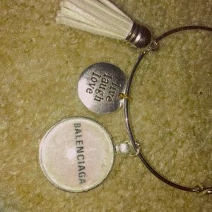 White themed bangle braclet